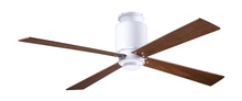 Modern Fan Co. LAP-FM-GW-50-MG-NL-002 - Lapa Flush Fan; Gloss White Finish; 50" Mahogany Blades; No Light; Fan Speed and LT Control