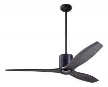 Modern Fan Co. LLX-DBBK-54-EB-NL-RC - LeatherLuxe DC Fan; Dark Bronze Finish with Black Leather; 54" Ebony Blades; No Light