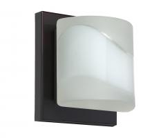 Besa Lighting 1WS-787399-LED-BR - Besa Wall Paolo Bronze Opal Frost 1x5W LED