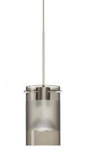 Besa Lighting 1XC-6524ES-LED-SN - Besa Pendant Scope 4 Satin Nickel Smoke/Frost 1x5W LED MR16