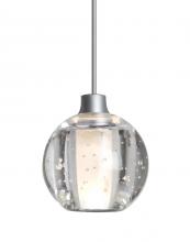 Besa Lighting 1XT-BOCA5BB-SN - Besa, Boca 5 Cord Pendant, Clear Bubble, Satin Nickel Finish, 1x35W MAX GY6.35 Base