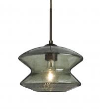 Besa Lighting J-ZENMS-BR - Besa, Zen Cord Pendant For Multiport Canopy, Moss Bubble, Bronze Finish, 1x60W Medium Base