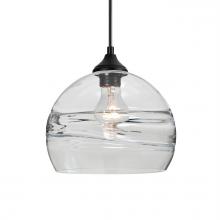 Besa Lighting OP-SPIR8CL-BK - Besa Spirit 8 Outdoor Pendant, Clear, Black Finish, 1xE26 Base