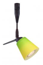 Besa Lighting RSP-5042GY-12-BR - Besa Spotlight With 12" Stem Canto 3 Bronze Bicolor Green/Yellow 1x35W Bipin MR11