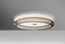Besa Lighting TOPPER12SMC-LED - Besa, Topper 12 Ceiling, Opal/Smoke, Finish, 1x16W LED