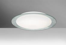 Besa Lighting TUCA15SFC-LED - Besa, Tuca 15 Ceiling, Opal/Silver Foil, Finish, 1x20W LED