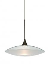 Besa Lighting XP-6294CL-BR - Besa Pendant Spazio Bronze Clear/Frost 1x50W MAX GY6.35 Base