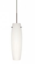 Besa Lighting 1XT-412107-BR - Besa Stilo 11 Pendant, Opal Matte, Bronze, 1x50W MAX GY6.35 Base