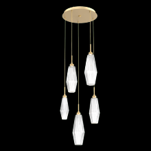Hammerton CHB0049-05-GB-RC-C01-L1 - Aalto Round 5pc Multi-Pendant
