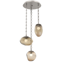 Hammerton CNB0069-03-BS-FB-CH2-L3 - Cosmos Round 3pc Multi-Pendant Chain (LED)