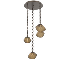 Hammerton CNB0089-03-FB-B-CH2-L1 - Mesa Round Chain 3pc Multi-Pendant