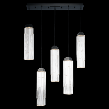Hammerton PLB0056-05-GB-LC-C01-L1 - Ledgestone Linear 5pc Multi-Pendant