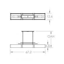 Hammerton PLB0026-0F-FB-FG-001-L1 - Urban Loft Parallel Linear - 67-Inch (LED)