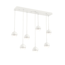 Hammerton PLB0093-07-WI-WL-C01-L3-MS - Cabochon Linear 7pc Multi-Pendant