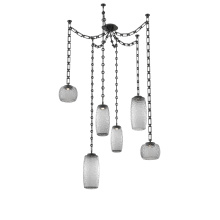Hammerton SNB0091-06-MB-S-CH3-L3 - Vessel Round Chain 6pc Swag Multi-Pendant