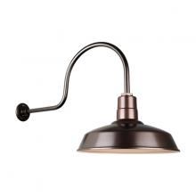 Hi-Lite MFG Co. H-QSN15116-SA-145/QSNHL-C-145 - 16" Gooseneck Light Warehouse Shade, QSNHL-C Arm