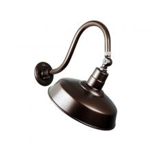 Hi-Lite MFG Co. H-QSN15118-SA-145/QSNB-42-145/QSNSK-145 - 18" Gooseneck Light Warehouse Shade, QSNB-42 Arm, Swivel Knuckle & Wire Guard Accessories