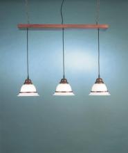 Hi-Lite MFG Co. H-1970-3C-01-OPAL - 3-LIGHT ISLAND PENDANT