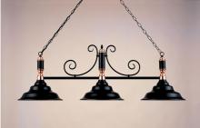 Hi-Lite MFG Co. H-5013/73-D-BK01/24 - 3-LITE BILLIARD LIGHT