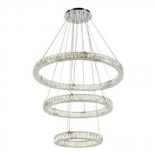PLC Lighting 90073PC - PLC1 Ceiling Treble Pendant from the Equis Collection