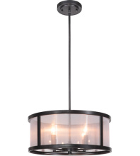 Craftmade 36794-MBK - Danbury 4 Light Pendant in Matte Black