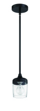 Craftmade 58191-FB - Wrenn 1 Light Mini Pendant in Flat Black