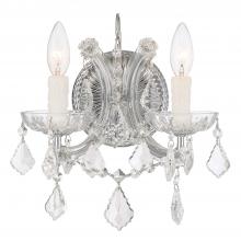 Crystorama 4472-CH-CL-I - Maria Theresa 10.5'' Italian Crystal Polished Chrome Sconce