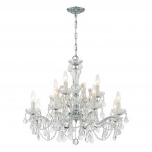 Crystorama 4479-CH-CL-I - Maria Theresa 29'' Italian Crystal Polished Chrome Chandelier