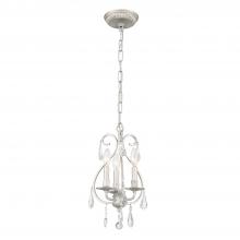 Crystorama 5013-OS-CL-S - Ashton 10'' Swarovski Strass Crystal Olde Silver Chandelier