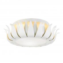 Crystorama 510-MT - Broche 16'' Matte White Flush Mount
