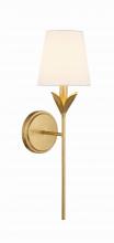 Crystorama 531-GA - Broche 6'' Antique Gold Sconce