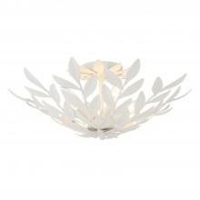 Crystorama 560-MT - Broche 20.75'' Matte White Semi Flush Mount