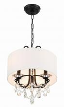 Crystorama 6623-MK-CL-MWP - Othello 14'' Matte Black Chandelier