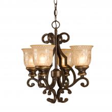Crystorama 7404-BU - Norwalk 16'' Bronze Umber Chandelier