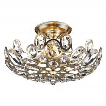 Crystorama 7583-DT - Sterling 16'' Distressed Twilight Semi Flush Mount