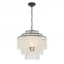 Crystorama BRI-3008-DB - Brielle 18'' Dark Bronze Chandelier