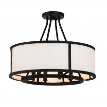 Crystorama BRY-8004-BF_CEILING - Bryant 18'' Black Forged Semi Flush Mount