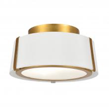Crystorama FUL-903-GA - Fulton 12'' Antique Gold Semi Flush Mount