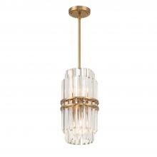 Crystorama HAY-1401-AG - Hayes 8'' Aged Brass Chandelier