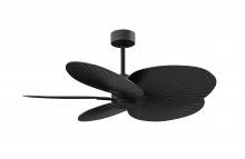 Matthews Fan Company AKTP-BK-BK - Alessandra Tropical - Five Blade Ceiling Fan - Matte Black Finish - Matte Black Blades