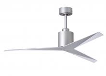 Matthews Fan Company EK-BN-WH - Eliza - Ceiling Fan - Brushed Nickel Finish - Gloss White Blades
