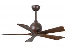 Matthews Fan Company IR5-TB-WA-42 - Irene-5 - 42" Five Blade Paddle Fan - Textured Bronze Finish - Walnut Tone Blades