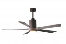 Matthews Fan Company PA5-TB-BW-60 - Patricia-5-60" Five Blade Ceiling Fan-5CCT Integrated LED-Textured Bronze Finish