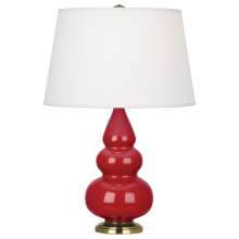 Robert Abbey RR30X - Ruby Red Small Triple Gourd Accent Lamp