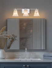 Justice Design Group ALR-8443-20-CROM - Era 3-Light Bath Bar