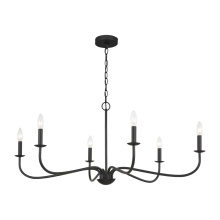 Generation Lighting GLC1196MBK - Abells Five Light Chandelier