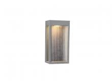 Avenue Lighting AV9901-SLV - Avenue Outdoor 12"  Pendant in Silver with Ribbed Glass