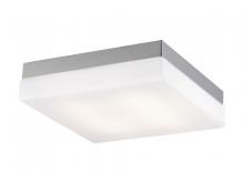Avenue Lighting HF1110-BN - Cermack St. 11" Square Flush Mount  in Brushed Brass with White Glass