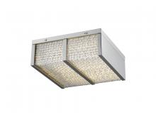 Avenue Lighting HF1123-BN - Cermack St. 10"  Square Flush Mount in Brushed Nickel with Textured Glass