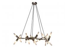 Avenue Lighting HF6020-PN - Manhattan Ave. 36" Square Chandelier in Polished Nickel